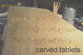 carved tablets by derek pearce