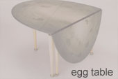 egg table by derek pearce
